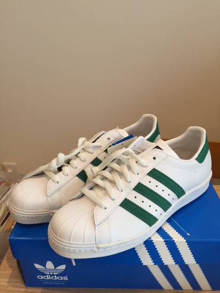 アディダス オリジナルス スーパースター 80s 白緑