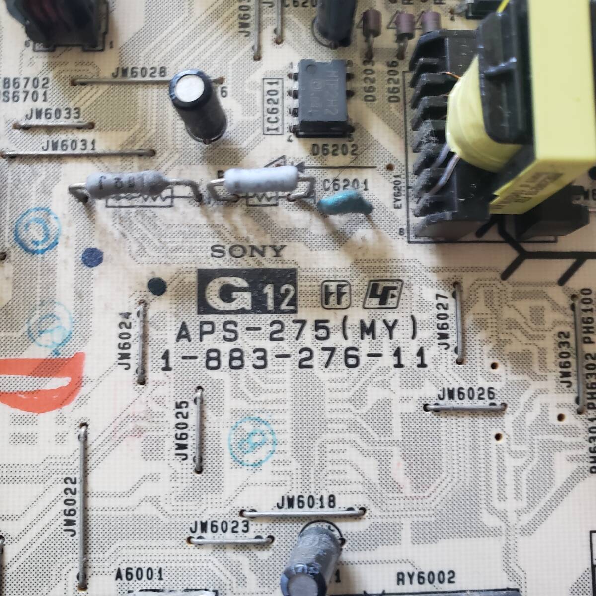 SONY KDL-40HX80R KDL-46HX80R KDL-55HX80R　電源基板　APS-275　1-883-276-11_2