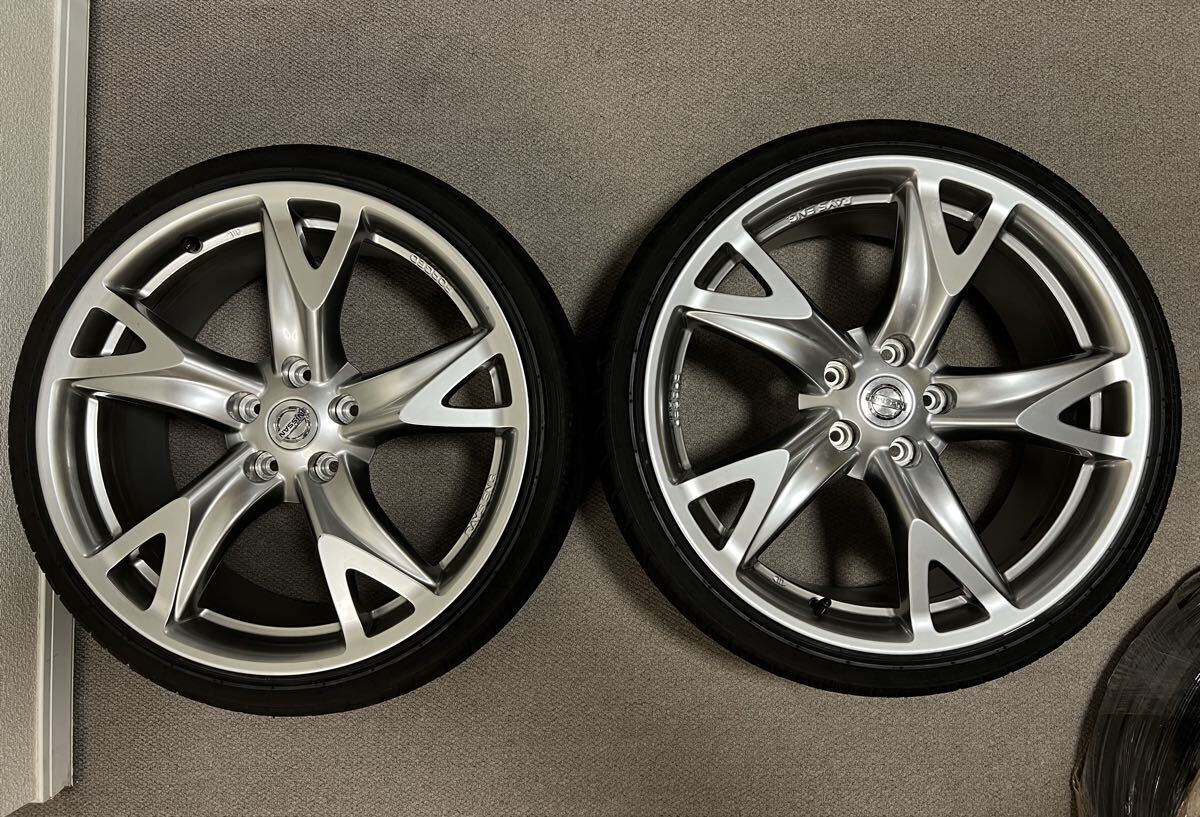 Z34 後期 純正ホイール NANKANG タイヤセット 日産純正 フェアレディZ Z34 Z33 RAYS 製純正ホイール 19イ + NANKANG