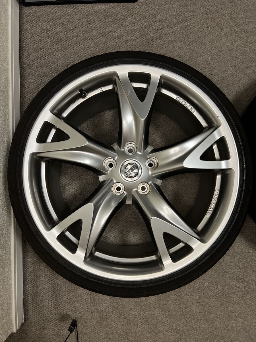 日産純正 フェアレディZ Z34 Z33 RAYS 製純正ホイール 19イ + NANKANG