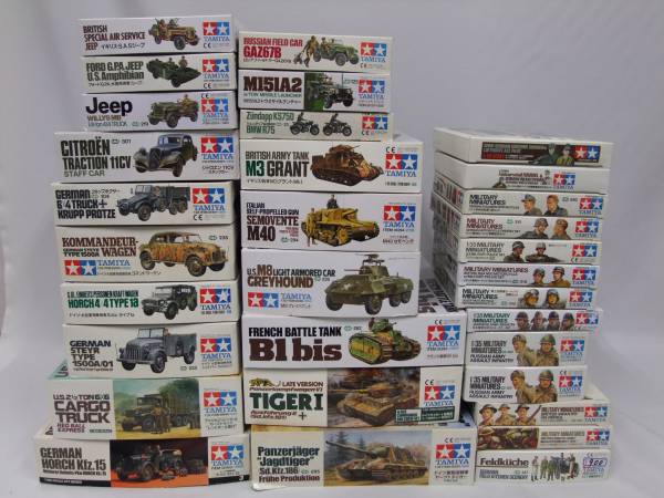 73B953J■タミヤ ミリタリープラモ 未組立32点セット 戦車歩兵他