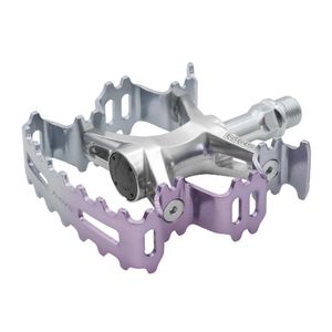 三ヶ島製作所 Aurora パープル／シルバー ペダル MKS ミカシマペタル 三ヶ島 グリップ力