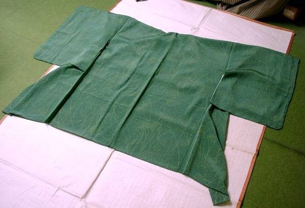 ★留★正絹・羽織【未使用・草花文】身丈８０ｃｍ・浜ちりめん