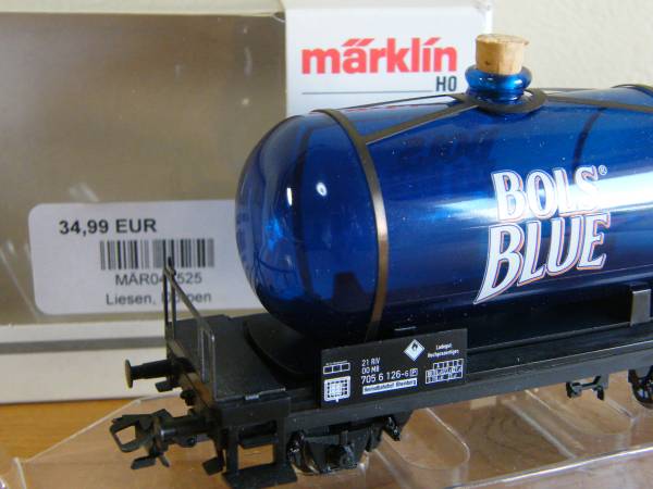メルクリン ガラスタンク車「BOLS BLUE」 ガラス電車－ドイツ国鉄BR491