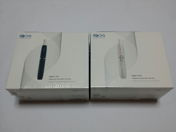 アイコス iQOS 紺×白 セット2個 新品 レシート付き 本体未登録