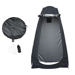 ポップアップテント 着替え用 ワンタッチ設営 収納バッグ付き [ ブラック / 小 ] ワンタ