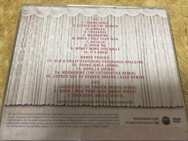 ブルーノ・マーズ/アンオーソドックス・ジュークボックスCD＋DVD_2