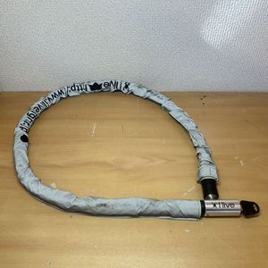 チェーンロック 盗難防止 バイク 自転車 120cm 反射素材