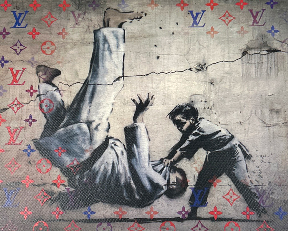 DEATH NYC バンクシー BANKSY「柔道家を投げる子ども」ヴィトン