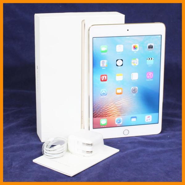 30%割引以上販売 1円～中古Apple iPad mini 4 GOLD 64GB☆MK9J2J/A☆Wi