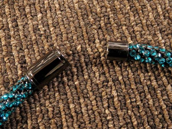 NEZCA ネズカ ネックレス スワロフスキー ターコイズ 美品 MEN nezca