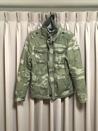 【美品】Abercrombie ＆ Fitch 迷彩柄ミリタリージャケット