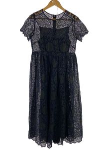 HOUSE OF LOTUS◆半袖ワンピース/M/コットン/NVY/10121-91-702