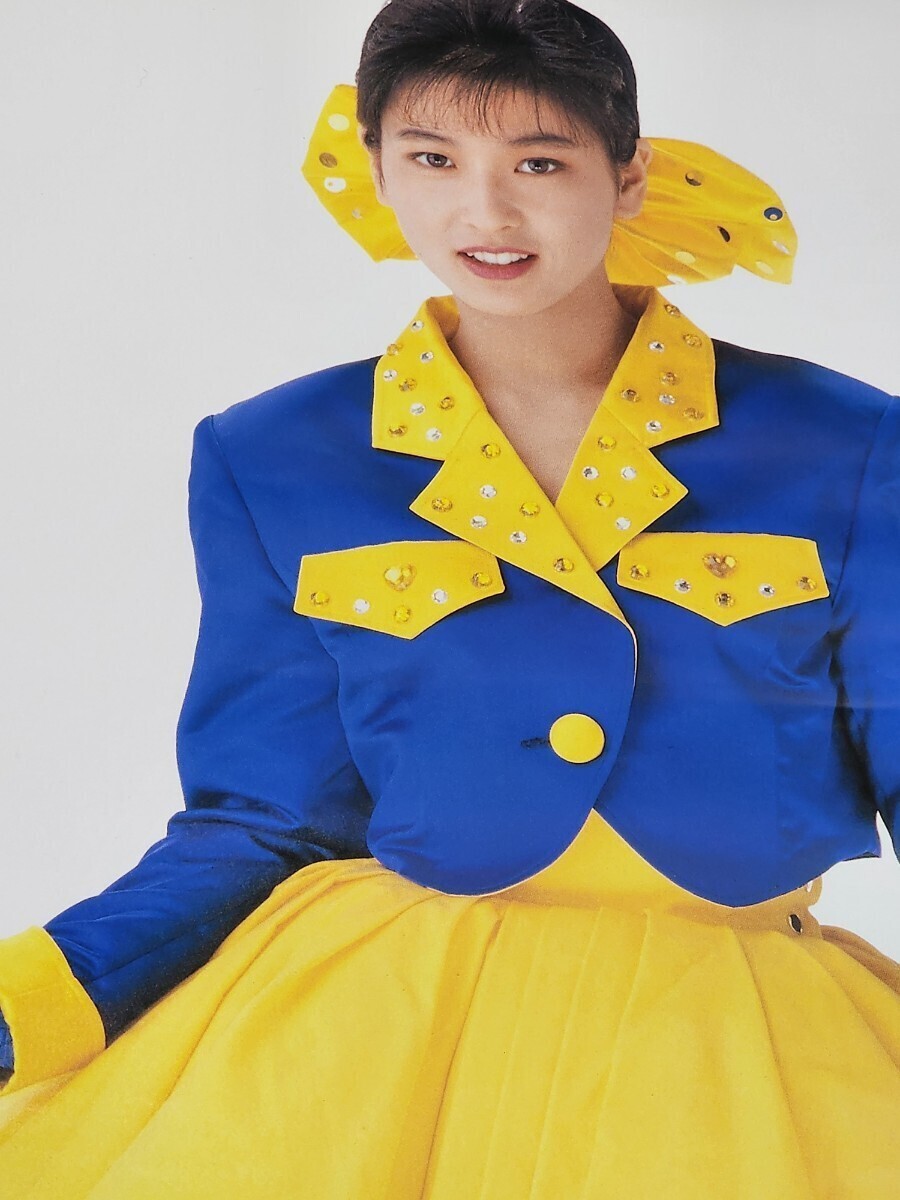 森高千里 1989年 非売品B2ポスター 「17才」「非実力派宣言」 CD予約