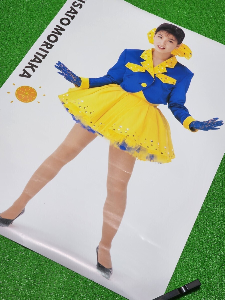 森高千里 1989年 非売品B2ポスター 「17才」「非実力派宣言」 CD予約