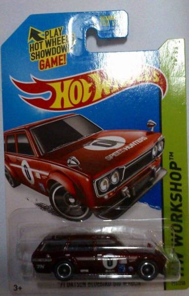 0 Datsun Wagon Super Bluebird Hot Wheels '71 Treasure - 1 DATSUN