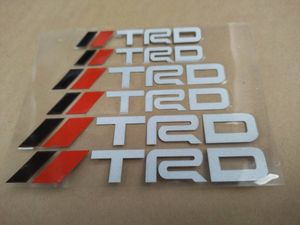 【ゆうパケット送料込】TRD 耐熱ステッカー シルバー 大中小６枚セット ③　トヨタ