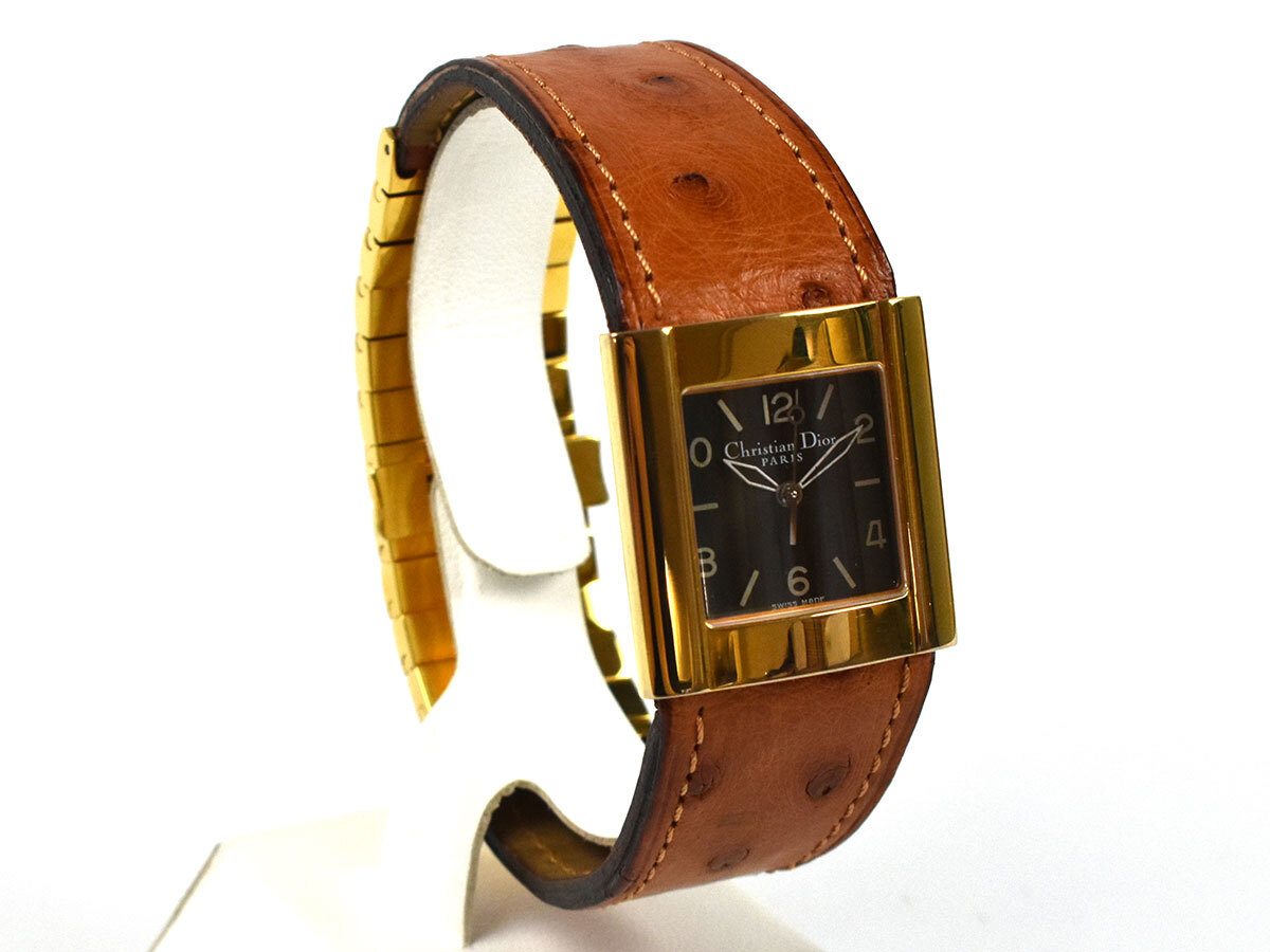 241732□動作確認済 Christian Dior ディオール 腕時計 クォーツ D79 