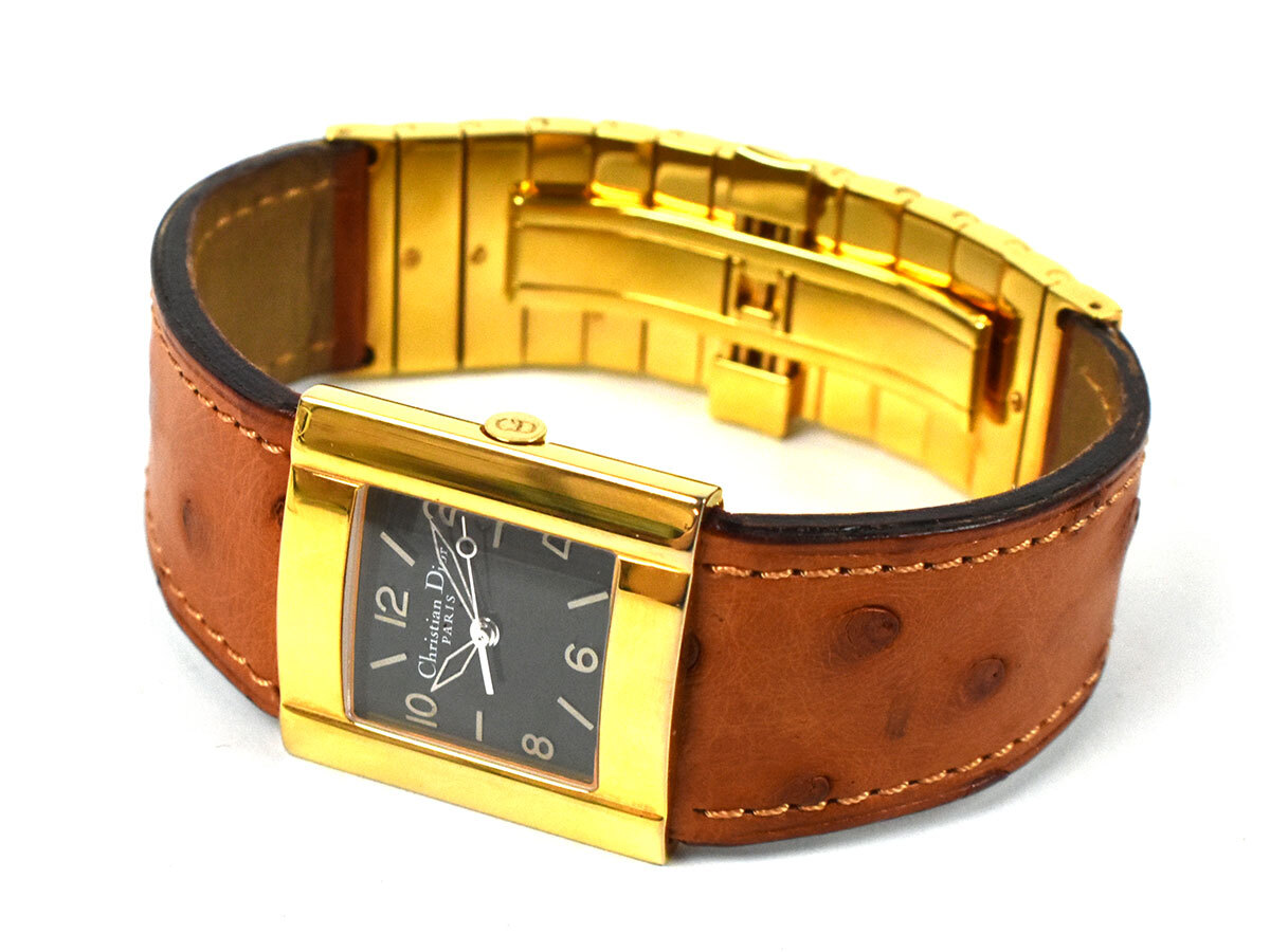 241732□動作確認済 Christian Dior ディオール 腕時計 クォーツ D79 