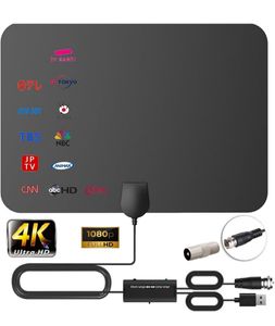 室内アンテナ【第3世代高感度信号＆強力ブースター搭載】4K/1080p対応 HDTV 最強 受信距