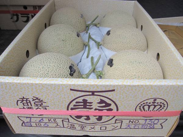 ★☆【実験店舗】静岡クラウンメロン”白”7.4ｋｇ130☆★