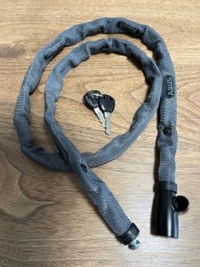 ABUS キータイプ チェーンロック 110cm　グレイ