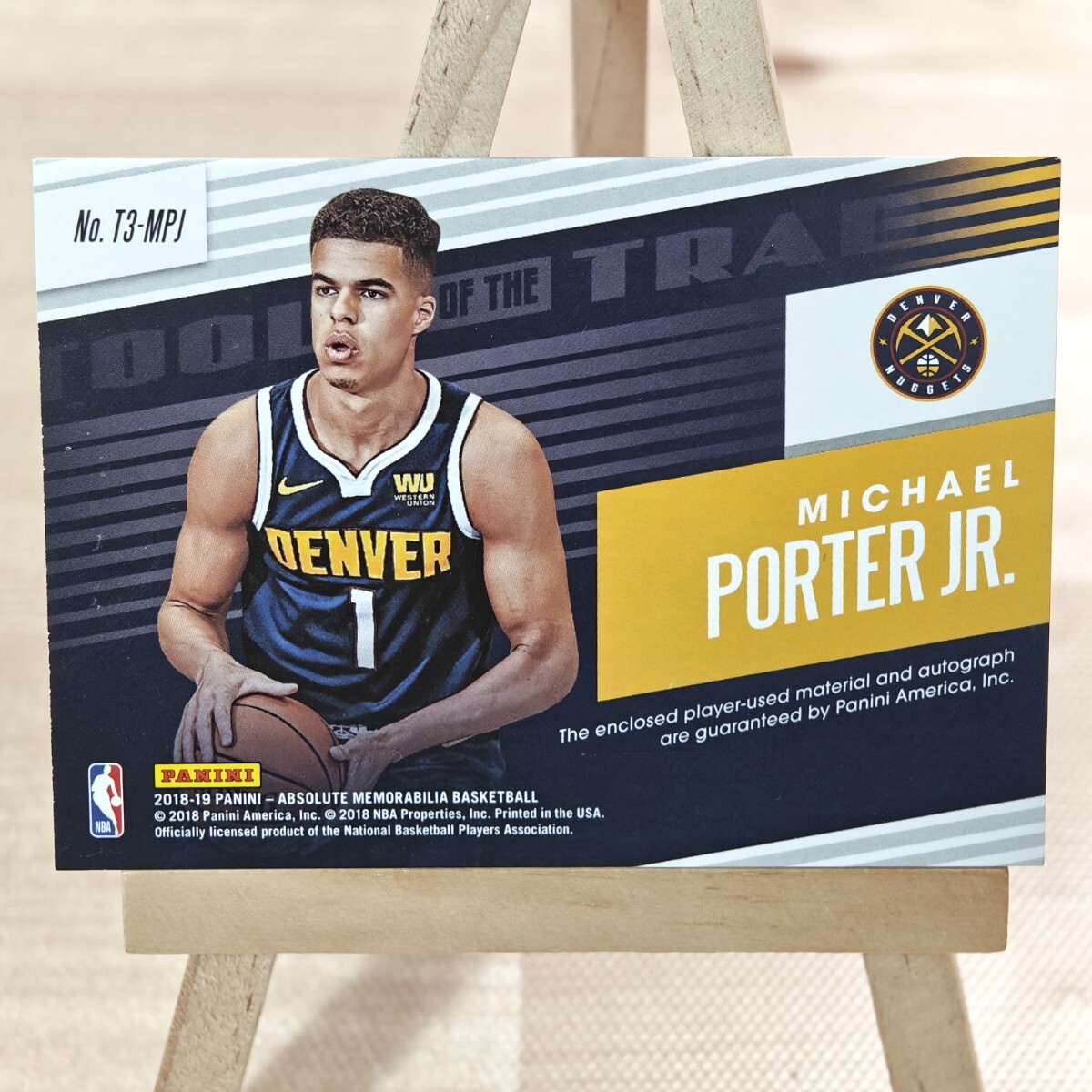 149枚限定 マイケル・ポーター・ジュニア 2018-19 Panini Absolute