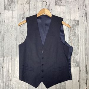 【送料無料】ヒルトン ネイビー ウール ベスト メンズ Mサイズ A5 ジャケット HILTON