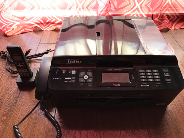 brother ブラザーFAX複合機電話MFC-J955DN 子機1台付 中古となります