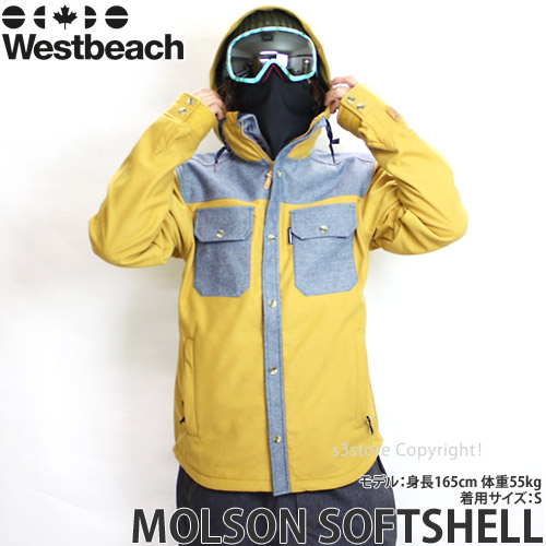 1円～ 16 Westbeach MOLSON SOFTSHELL SND L ウエストビーチ