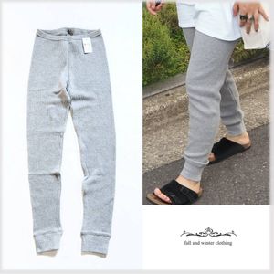 タグ付き♪新品未使用＊ 靴下屋 タビオ Tabio【日本製】綿100% サーマル レギンス 10分丈