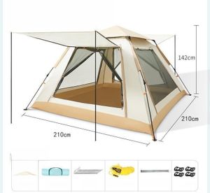2024新作テント ワンタッチ 3-4人用 防風防水 uvカット 操作簡単 軽量 コンパクト アウト