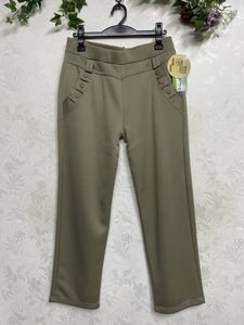 ★新品 極暖　裏起毛　きちんと感 ボタンポケット　ストレッチパンツ LL（BE)