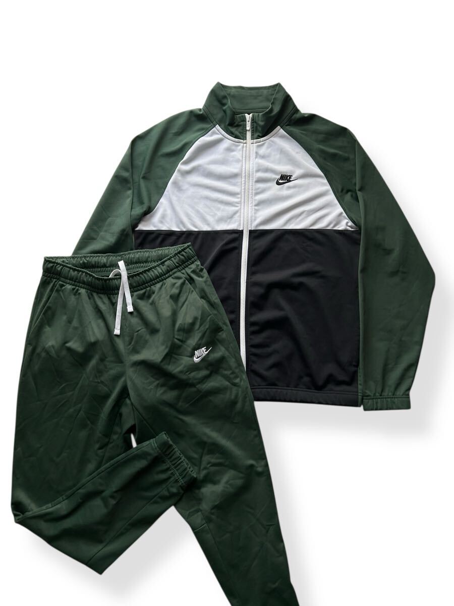 NIKE メンズ M ブラック グリーン 黒 緑 ハンドポケット付き ジャージ