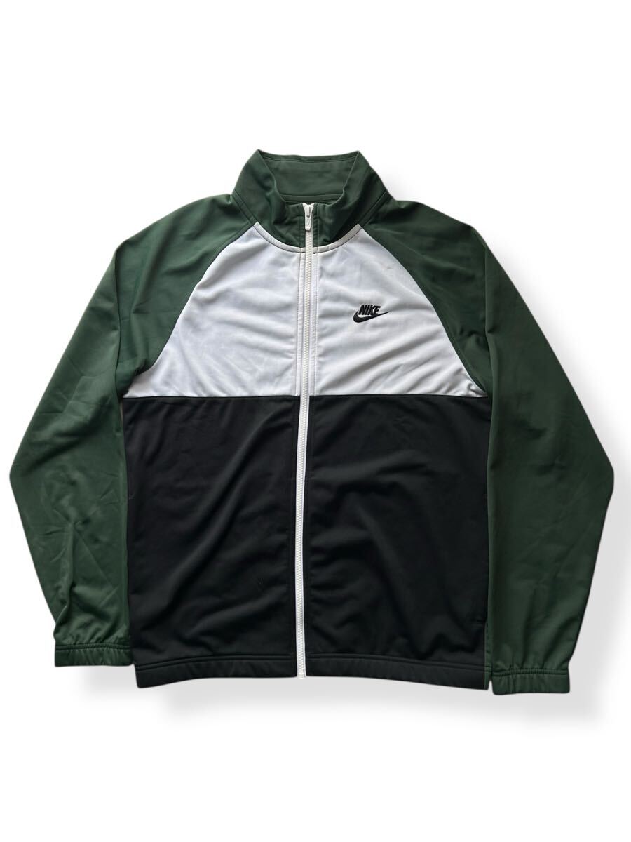 NIKE メンズ M ブラック グリーン 黒 緑 ハンドポケット付き ジャージ