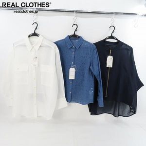 ☆【未使用】SHIPS any/シップス シアーシャツ/ジャガードシャツ 3点セット /060