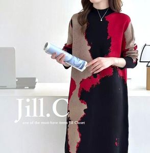 新品【送料185円】伸縮◎ハイセンスな装い♪リブ×スムース ハイゲージニット*プルオーバ