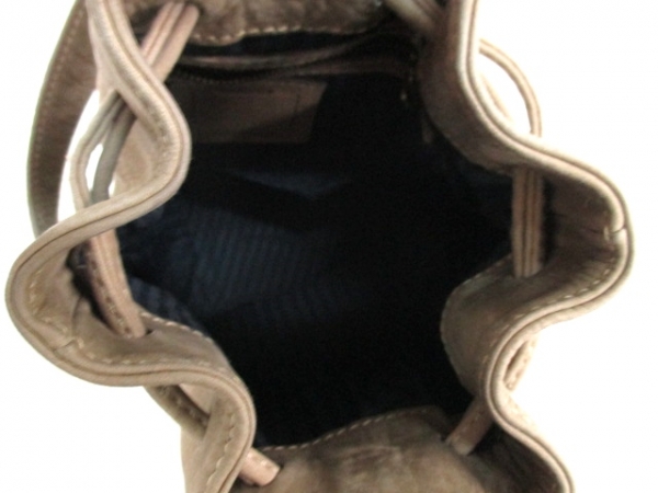 コーチ ショルダーバッグ 4931 ベージュ 巾着型 ヌバック COACH