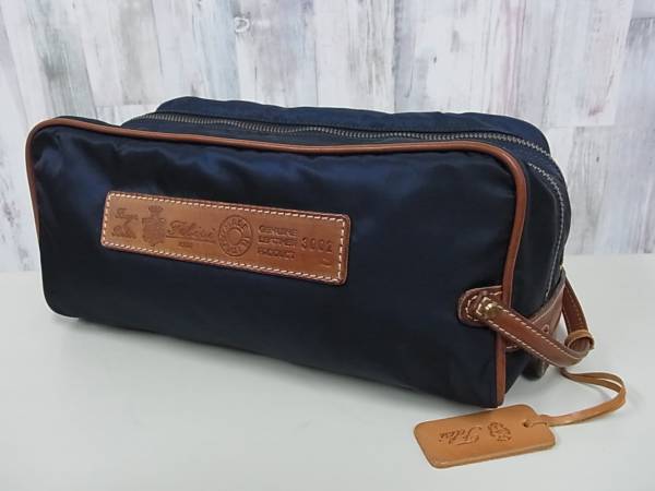 フェリージ Felisi 3002 セカンドバッグ クラッチ ネイビー 1104