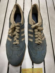 バランスマン　ビンテージ　レザー　BALANCE MAN MADE MAT'LS スニーカー ブルー ヴィン