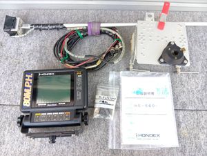 ★本田電子 魚探 ホンデックス HE-560Ⅱ 動作確認 付属品 魚群探知機 HONDEX HE-560II 取