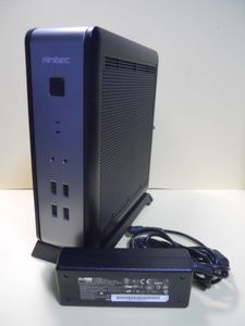 ◎ Mini-ITX ● ANTEC ISK-110 VESA ACアダプタ駆動　PCケース　●　中古動作品