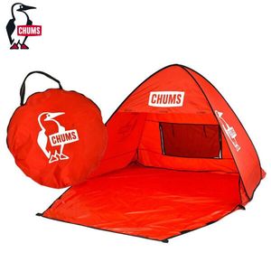 送料300円(税込)■vq345■チャムス ポップアップサンシェード3 レッド 8580円相当【シン