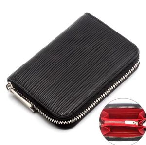 大人気　エピ柄　高級レザー　小銭入　ブラック男女兼用おしゃれ 誕生日 記念 プレゼント