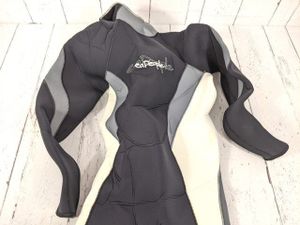 【4yt192】スキューバダイビング用品 レディース使用 ウェットスーツ Sea people 黒×白