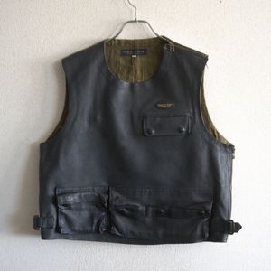 【雰囲気抜群】HAROLDS GEAR【モーターサイクル レザー ベスト】F ハロルズギア 26010792