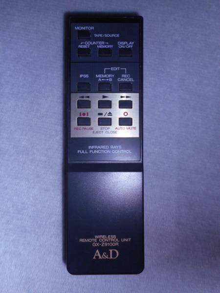 A&D GX-Z9100R GX-Z9100/GX-Z9100EX用リモコン - A＆D GX-Z9100EX
