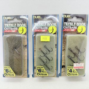 送料無料『デュエル トレブルフック アウトバーブ 10本 フックセット #4/#6』DULE TREBLE