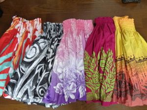 美品★パウスカート*5枚セット*全て柄良し*まとめ売り*転売*発表会*ハワイ*フラダンス*ピ