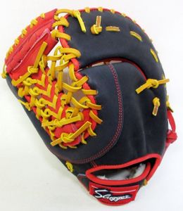 ②●久保田スラッガー●KSF-233●Ｃ－72●軟式用●レッド×KSブラック●一塁手用●左投げ